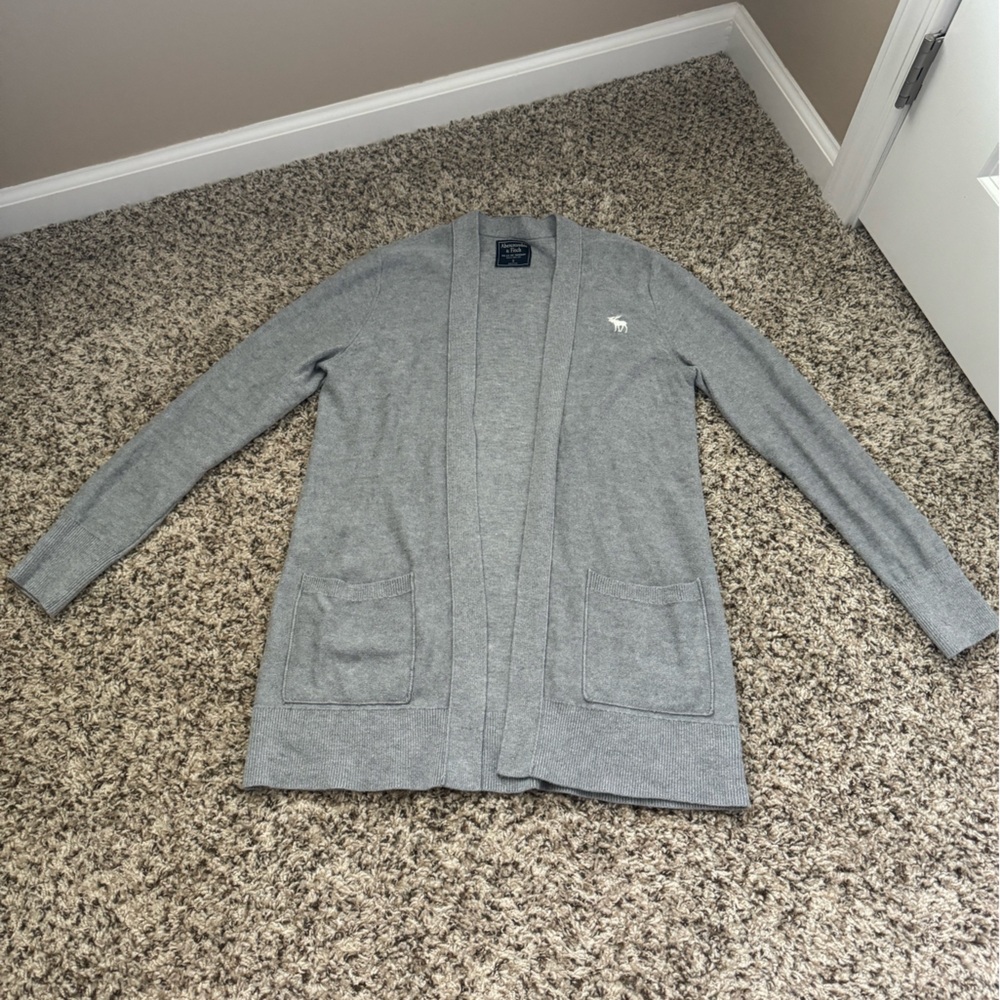 Grey Abercrombie & Fitch Cardigan